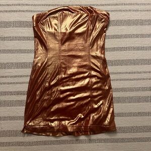 Urban Outfitters Elegant Metallic Tube Top (medium)